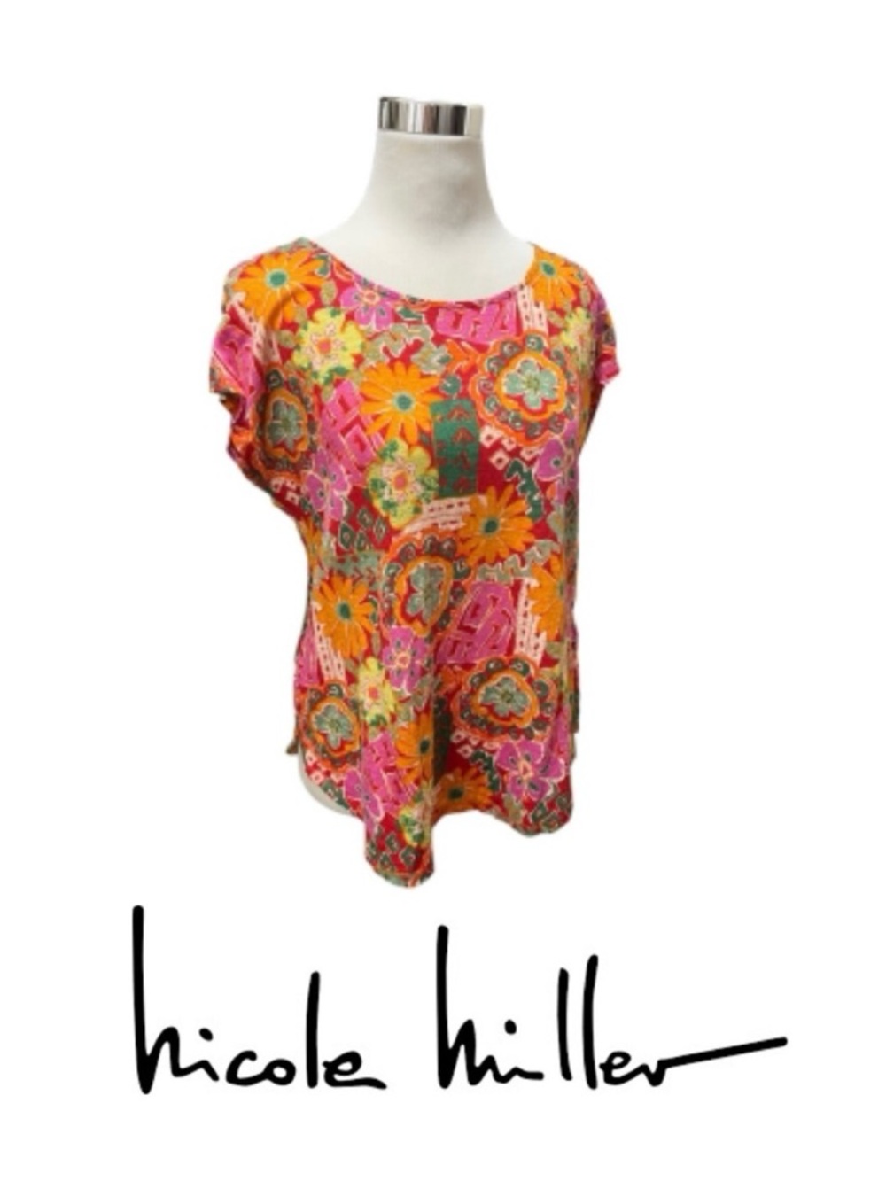 Nicole Miller Women's Floral Top - Multicolor